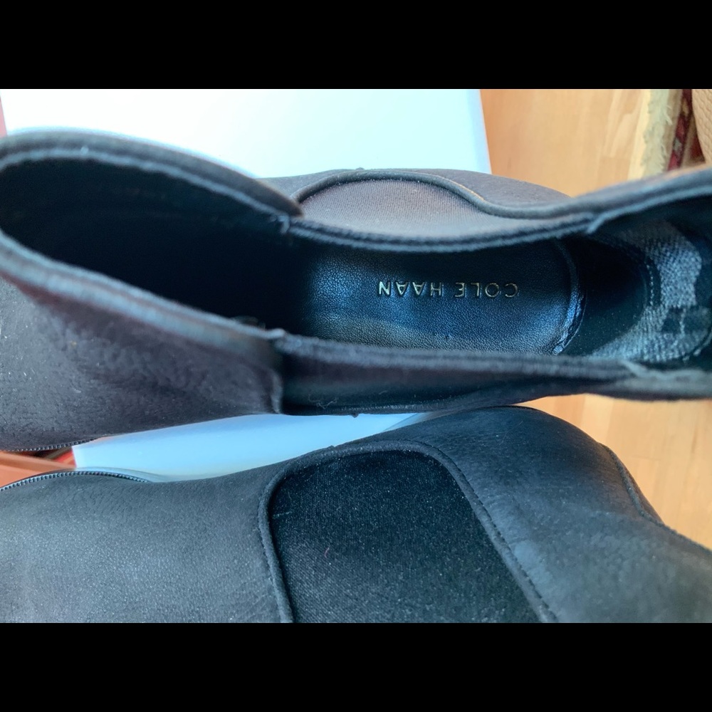 NWT Cole Haah suede black boots - Size 7.5 - Picture 7 of 8